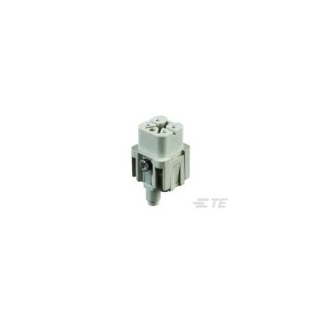 Te Connectivity Heavy Duty Power Connectors 4P 2R 10A 250V Recp 26-14 Awg Screwterm T2010042201-000